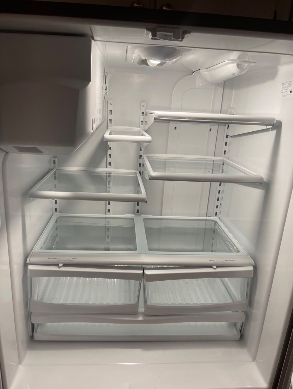Refrigerator after cleaning
