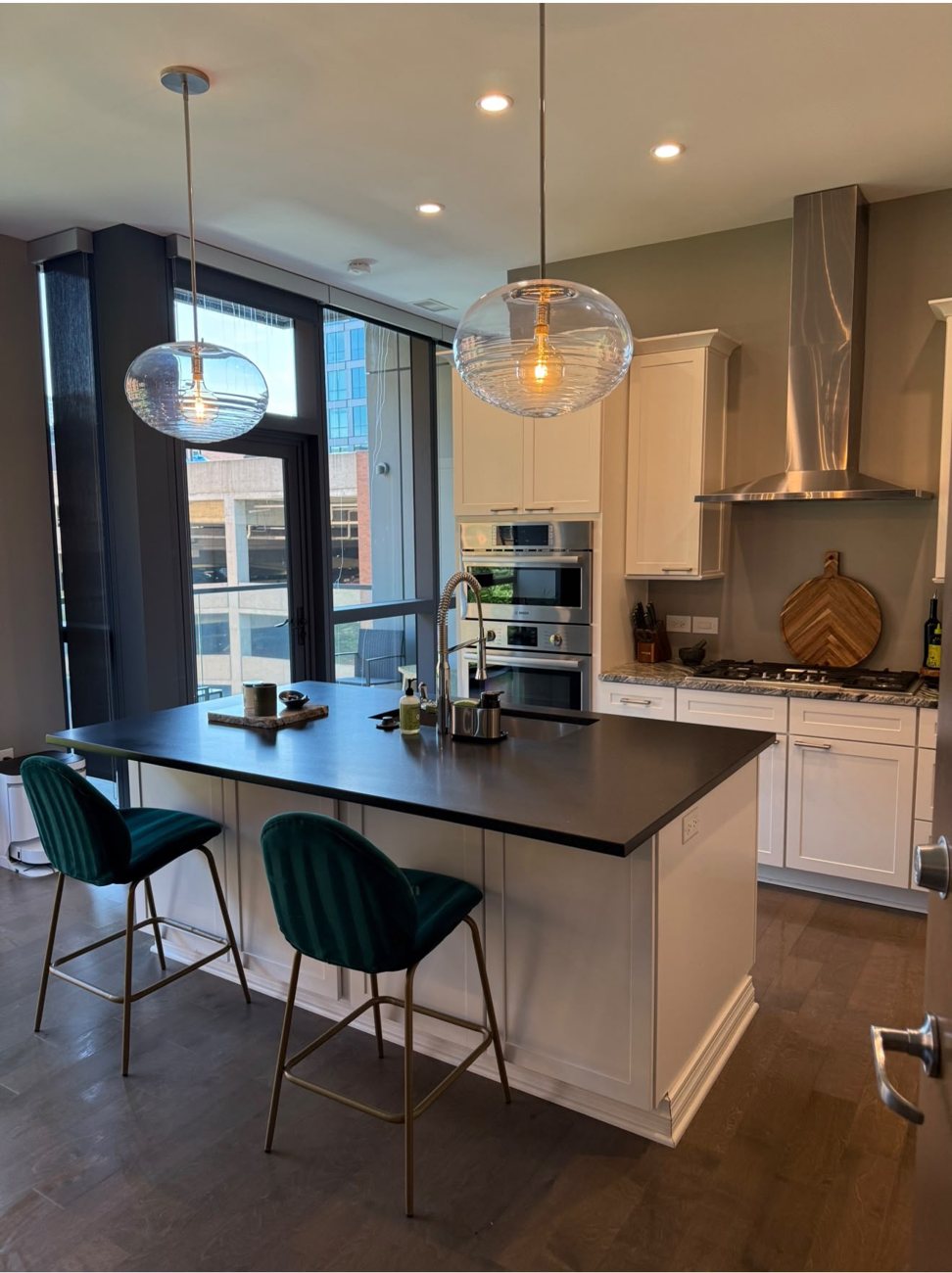 Spotless modern kitchen cleaned by A Magic Touch Cleaning Services in Columbus